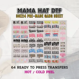Mama Hat DTF Gang Sheet, Mama Transfers, Trucker Hat Patch, Mama DTF Transfer Ready For Press, Mom DTF Print, Mom Hat Dtf Transfers, Mom Dtf