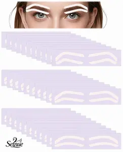 Disposable Eyebrow Design Stencil Airbrush Tint Stickers Easy Application Brow Tinting for Shaping Single Eyebrow Type Option with 3 Shapes Available