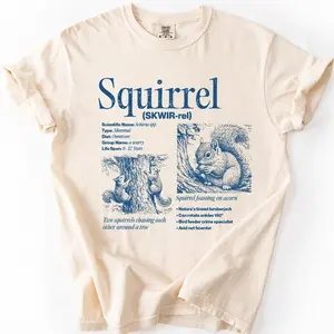 Squirrel Definition Shirt, Vintage Squirrel Tee, Woodland Animal Graphic, Nature Lover Gift