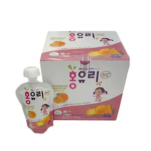 Korean Organic Juice Pouch, no color citrus, red ginseng, bellflower root..