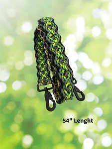 CJ Paracord Adjustable Paracord 550 Lunchbox Cooler Strap with Dual Heavy Duty Metal Hooks Expandable 60 to 80 Inches