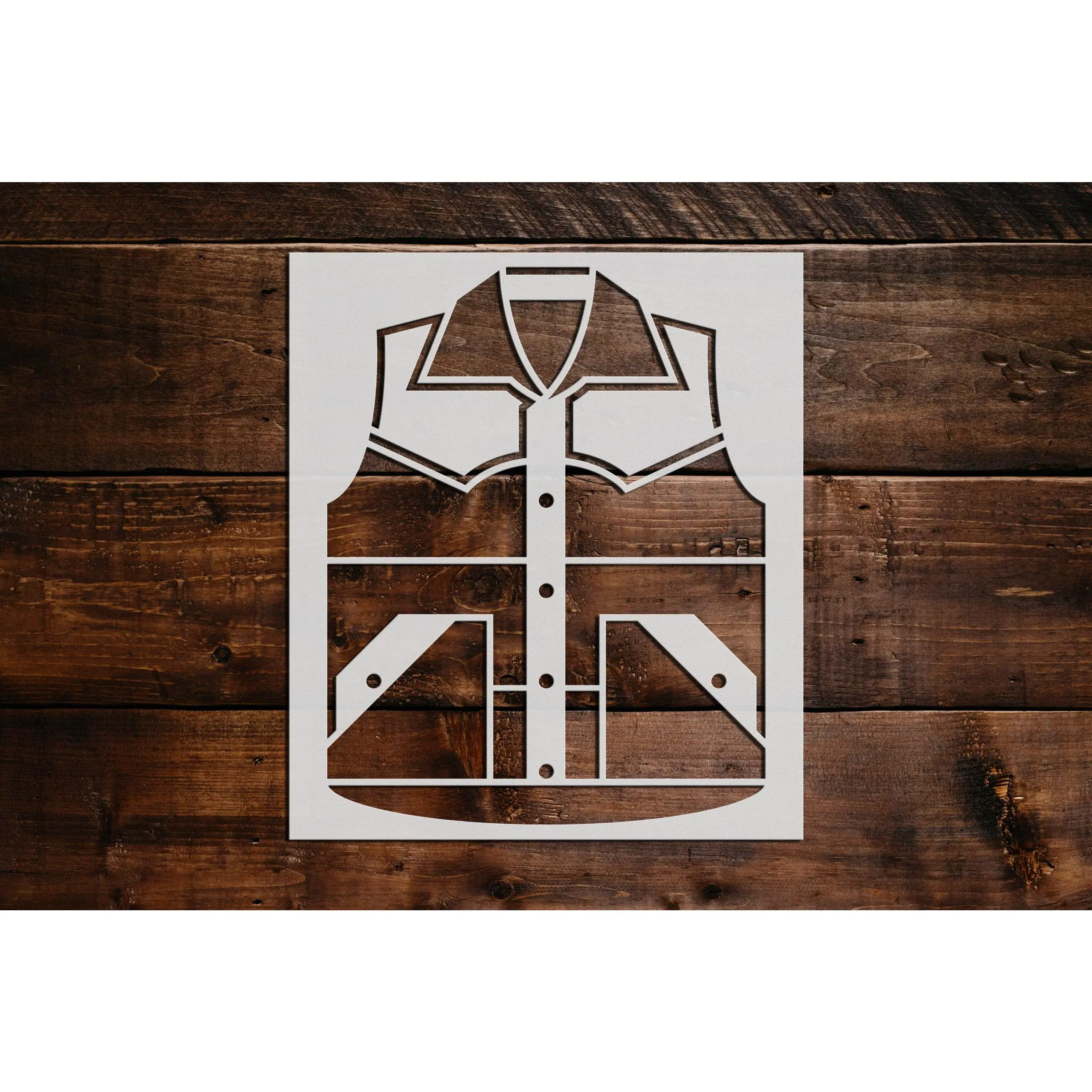 Folded Shirt Stencil - Art and Wall Stencil
