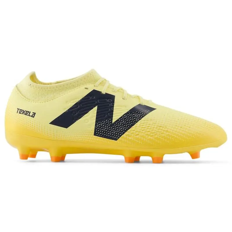 New Balance Tekela Magique V4+ FG Energy Rush Firm Ground Soccer Cleats Football Boots Lightweight Control Shoes Lace-Up Performance Cleats Synthetic Upper TPU Outsole Natural Grass Soccer Shoes Enhanced Ball Touch Adult Unisex Football Boots