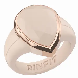 Oversized Pear Collection - Silicone Rings with Metal Frame - Patented Design