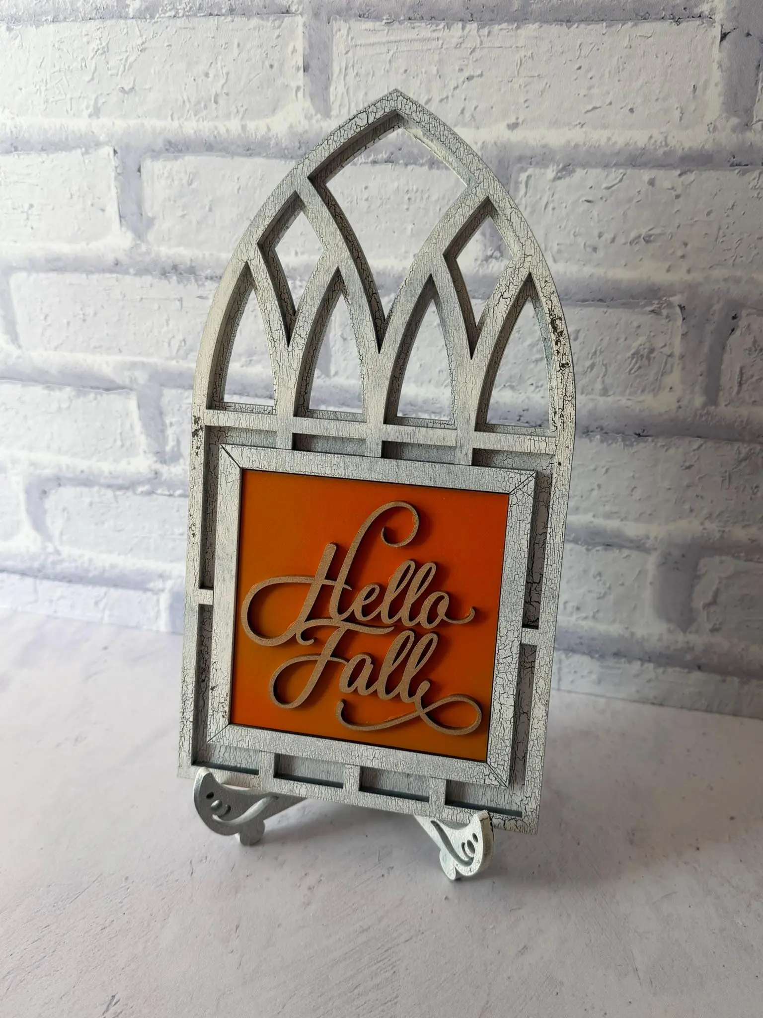 Rustic Gothic Window Frame for Interchangeable Signs