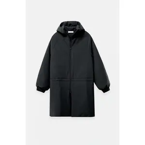 Fear of God ESSENTIALS Men's Vintage Black Hooded Parka Jacket