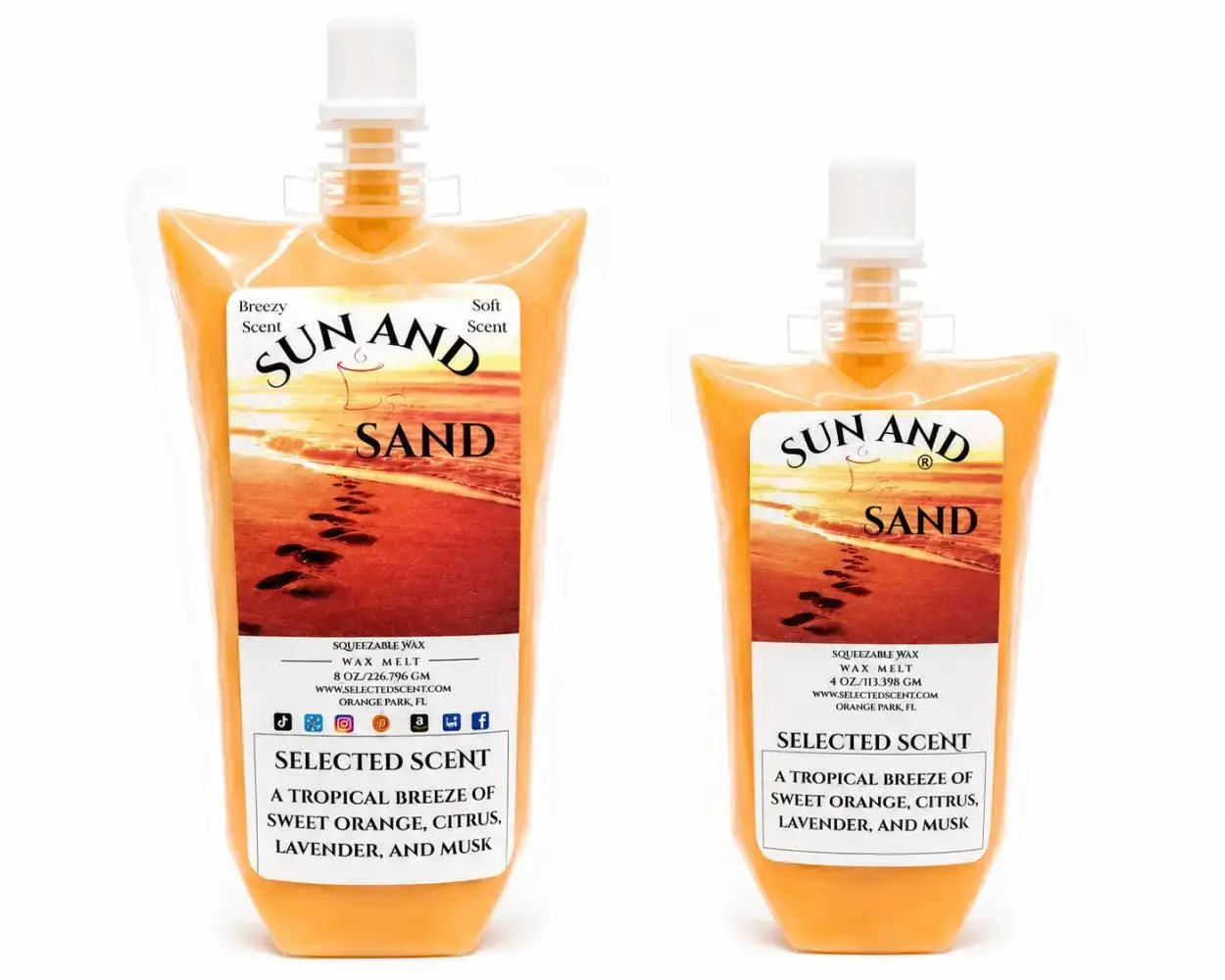Sun And Sand Squeezable Long Lasting Wax Melts Sun And Sand Squeezable Long Lasting Wax Melts
