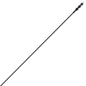 Flexible Installer Drill Bit for Wire Pulling, 9/16-Inch x 54-Inch Extra Auger Long Drill Bit, Flexible Drill Bit with a Fish Eye Hole and Screw Point-1/4 3-Flat Anti-Slip Shank