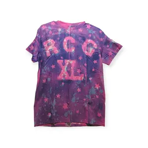 Galaxy Splash Graphic T-Shirt – Pink & Blue Star Print