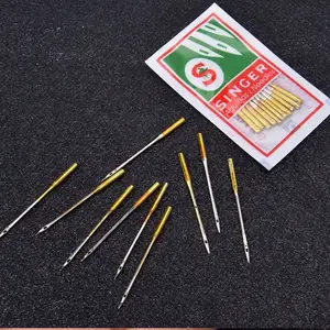 Titanium-Coated Universal Sewing Machine Needles, 10/50 Pieces, Suitable for Singer Machines, Home Use