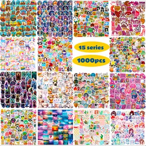 200/400/600/1000 PCS stickers, waterproof vinyl stickers,  creative stickers suitable for personalizing water bottles, suitcases, and laptops，A transparent plastic storage box is given as a gift. Gothic Witch Vintage Crafting Scrapbooking