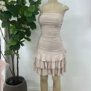 Champagne vestido con short