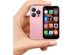 Mini phone Unlocked Mini Smartphone for kids 3.0" HD Touch Screen  Smallest Cell Phone Quad Core Dual Sim Card Face ID Android Compact Small Mobile Phones for Student Pocket 2GB+16GB  Blue