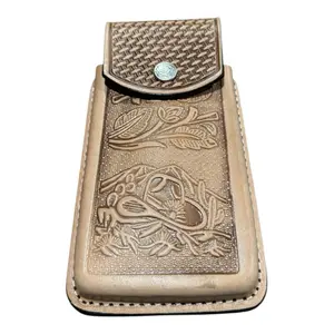 Western Style Leather Phone Holster Funda Celular Vaquero de Piel