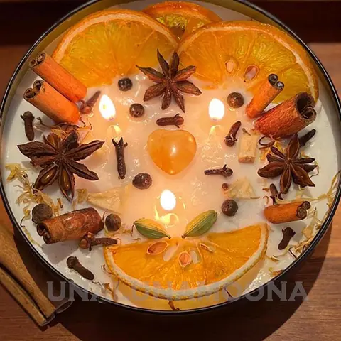 Witches Brew Candle Intention candle, Fall, Halloween and Samhain. Holiday decor, Witchcraft Candle, Winter Thanksgiving Gift - Handmade Candles