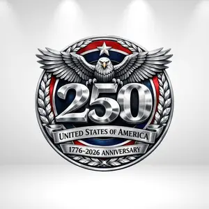 USA 250th Anniversary Sticker – America 250 Patriotic Vinyl Decal – 1776–2026 Celebration