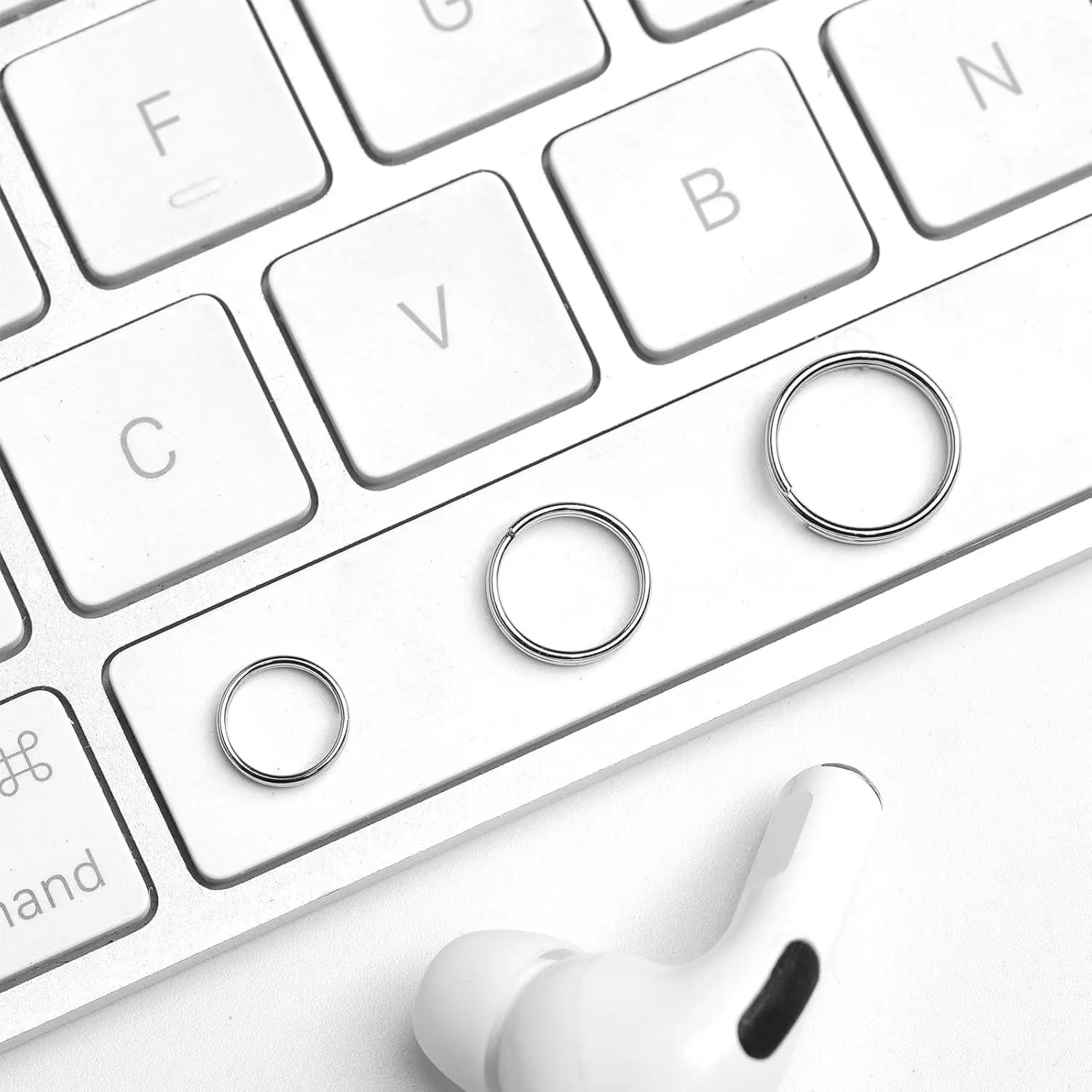 200pcs 10mm Mini Split Jump Ring with Double Loops Small Round Metal Silver Key Rings Connectors for Making Handwork Charms Pendants Key Chains Ornaments DIY Crafts Accessories 200pcs 10mm Mini Split Jump Ring with Double Loops Small Round Metal Silver Key Rings Connectors for Making Handwork Charms Pendants Key Chains Ornaments DIY Crafts Accessories