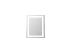 Elegant Kitchen & Bath MRE82430 30 x 24 in. 3000K-4200K-6400K Riven Adjustable Color LED Mirror, Reflection, Modern, 30X24 In