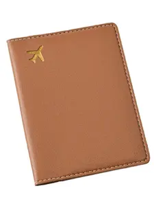 Unisex PU Leather Passport Holder, Passport Cover, Fits Credit Cards & Boarding Passes, Travel Wallet Case, Casual Style, Travel Accessories, Travel Essentials, 14 X 10.5 Cm