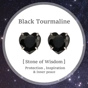 Silvershake 8mm Heart Shape Gemstones 925 Sterling Silver Stud Earrings for Women Gifts Birthday Valentine's Day