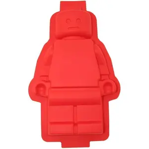 Large Robot Figure Red Silicone Cake Mold Cute Silicone Cake Pan Ideal as Gift
