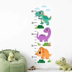 Cute Dinosaur Growth Chart Decal | Dinosaur Decor | Boy Bedroom