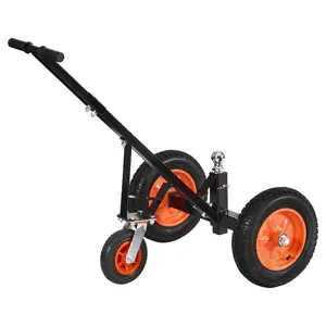 Carbon Steel Trailer Dolly, 1000lbs Tongue Weight Capacity, 2-in Ball, 14-in Pneumatic Tires, Portable RV Trailer Mover