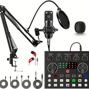 New Podcast Equipment Bundle Audio Interface In One Live Sound Conference audio equipment