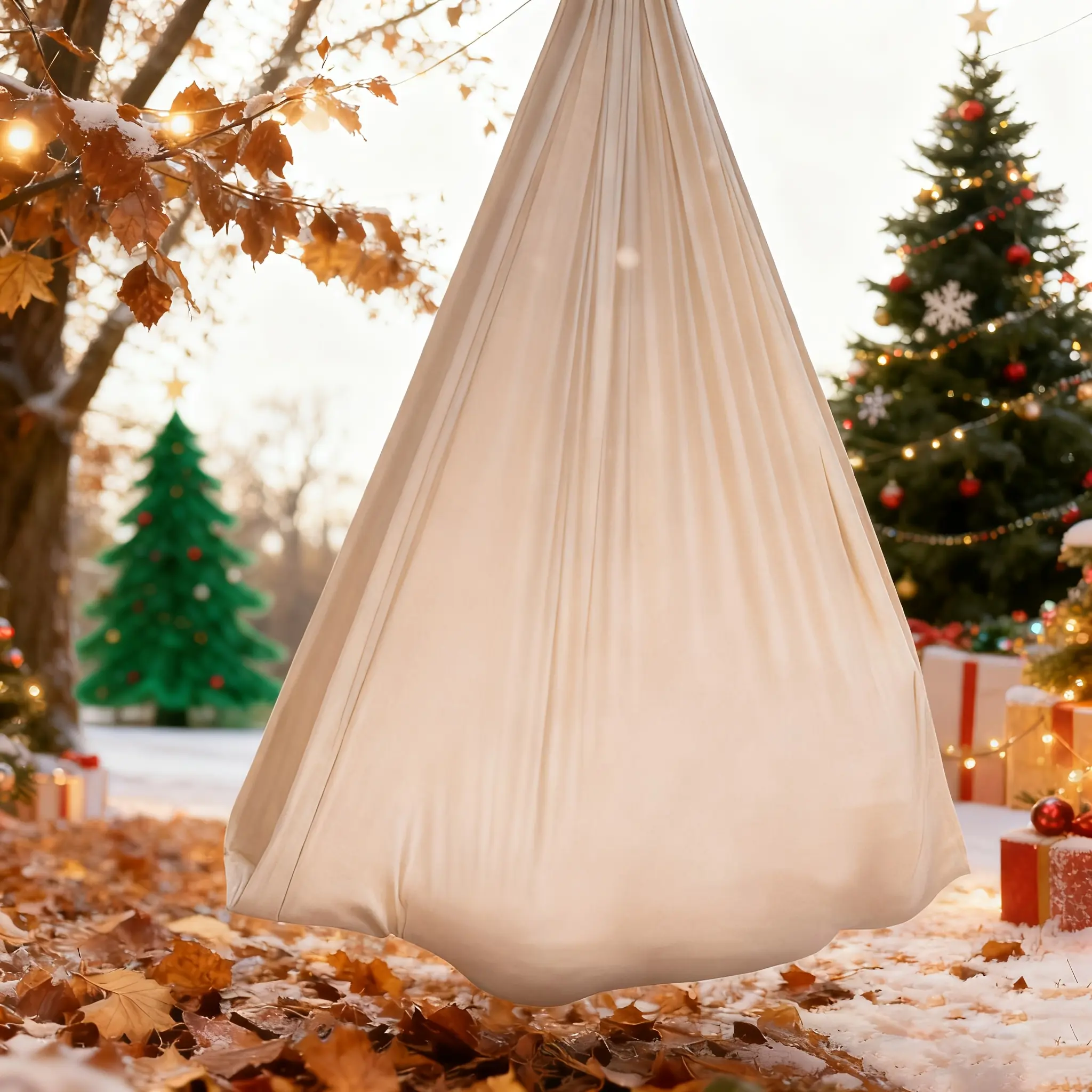 Sensorial Therapy Swing Set, Elastic Swinging Chair & Hammock, Indoor Outdoor Use, Polyester Material, 120 Lbs Weight Capacity