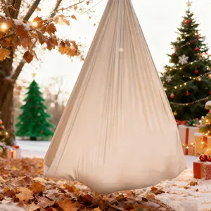 Sensorial Therapy Swing Set, Elastic Swinging Chair & Hammock, Indoor Outdoor Use, Polyester Material, 120 Lbs Weight Capacity