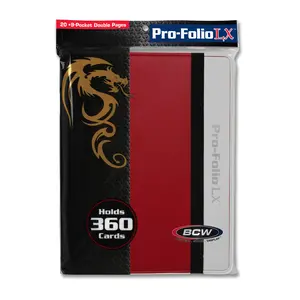 BCW | Pro-Folio 9-Pocket LX Binder Album - Red-White