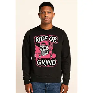 Ride or Grind Skull Sweatshirt – Bold Skate Streetwear Vibe