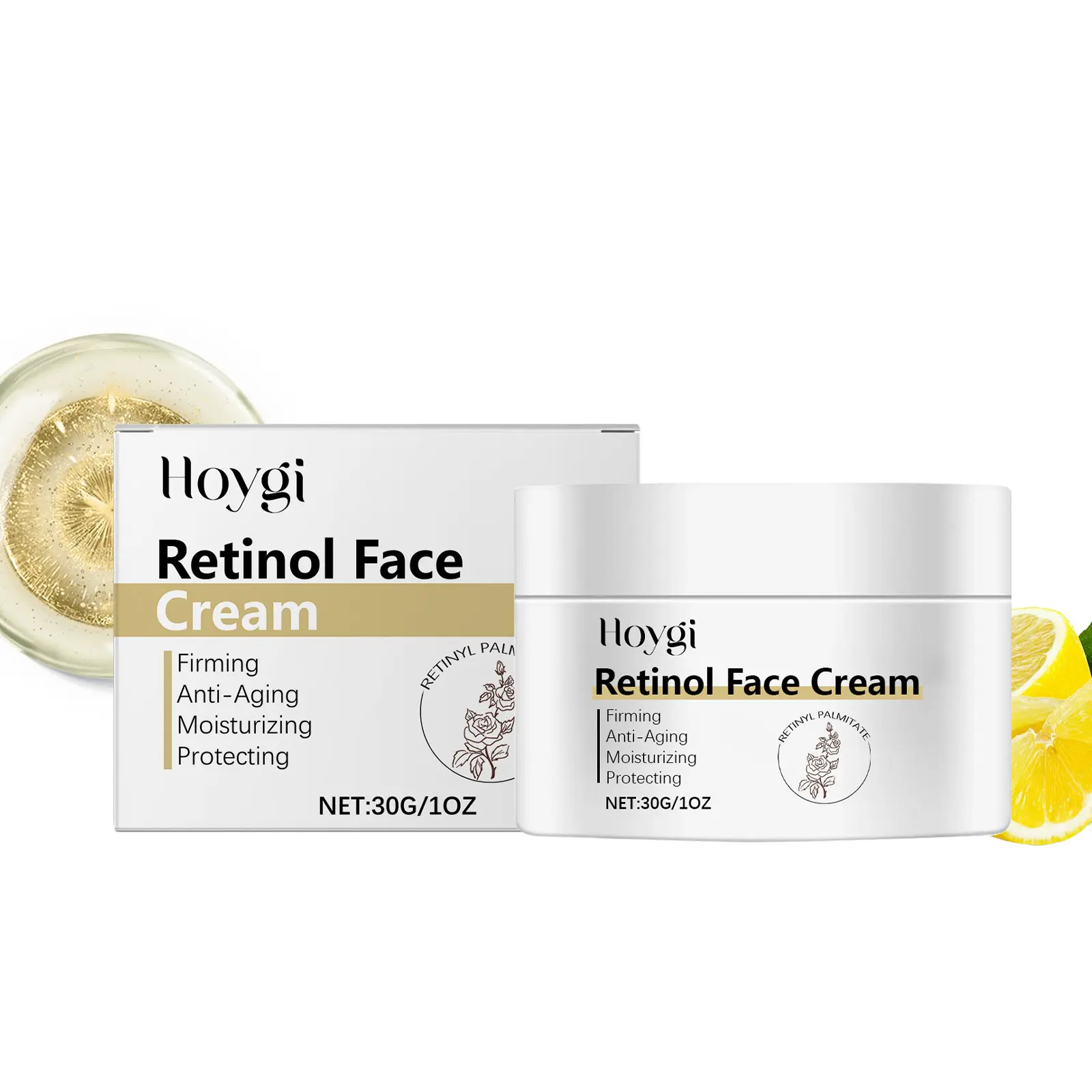 Lemon Anti-Aging Retinol Cream with Vitamin E for a Smooth & Radiant Skin Routine, Day and Night Face Moisturizer for a Youthful Glow, 30g, Moisture, Glow Up, Smooth Skin Routine, Moisturizers, Anti-Aging Firm, Adults