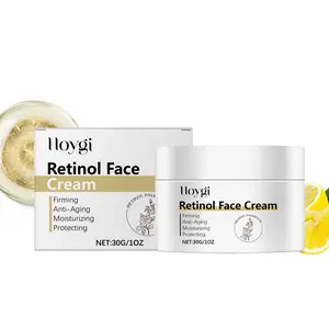 Retinol Moisturizer for Glowing Skin - Vitamin C & E Cream Fades Wrinkles, Boosts Collagen. Day & Night Hydration!, Lemon, Facial