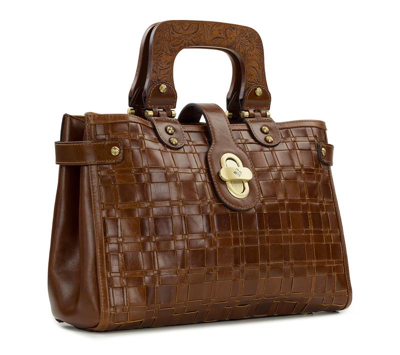 Patricia Nash Sancia Woven Satchel - Vintage Distressed