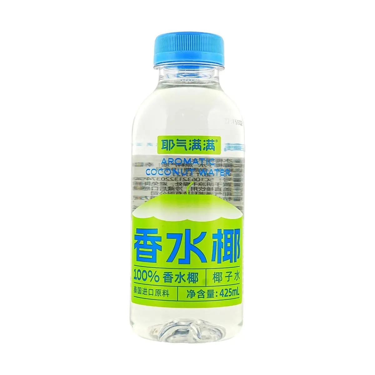 YE QI MAN MAN Coconut Water 425ml - Natural Hydration & Refreshing Tropical Drink
