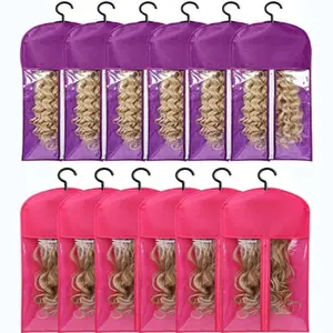 12pcs Mixed Color Wig Stand New Design, Wig Storage Rack Bag, Suitable for Various Wigs and Accessories, Hair Accessory Organizer