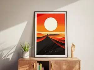 Dune Poster, Minimalist Art, Movie Lovers Gift, Frank Herbert, Science Fiction, Classic Movies, Gift for Him, Gift for Her, Original Poster