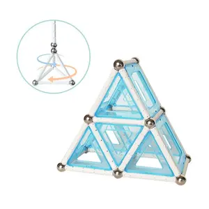 Zbond magnetic rods and balls set building stick educational toys for kids girls boys