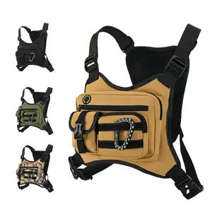 HomeDailyEss Universal men's and women's tactical backpack, with adjustable shoulder straps, multiple pockets design, durable zipper storage, very suitable for running, hiking, fishing, sports and exercise.
