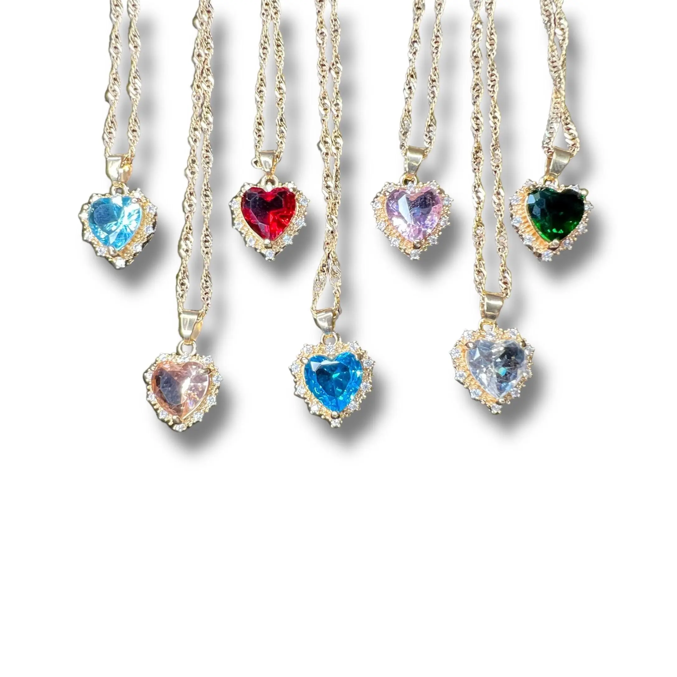 Nebula Heart Collection 18K Gold Plated Necklace