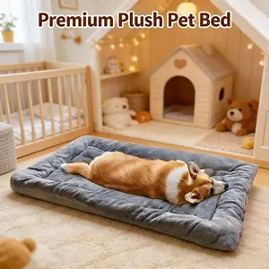 Extra Large Thick Pet Mattress for Large Dogs, Super Soft Pad with Non-Slip Bottom, Waterproof Durable, High Density Support
