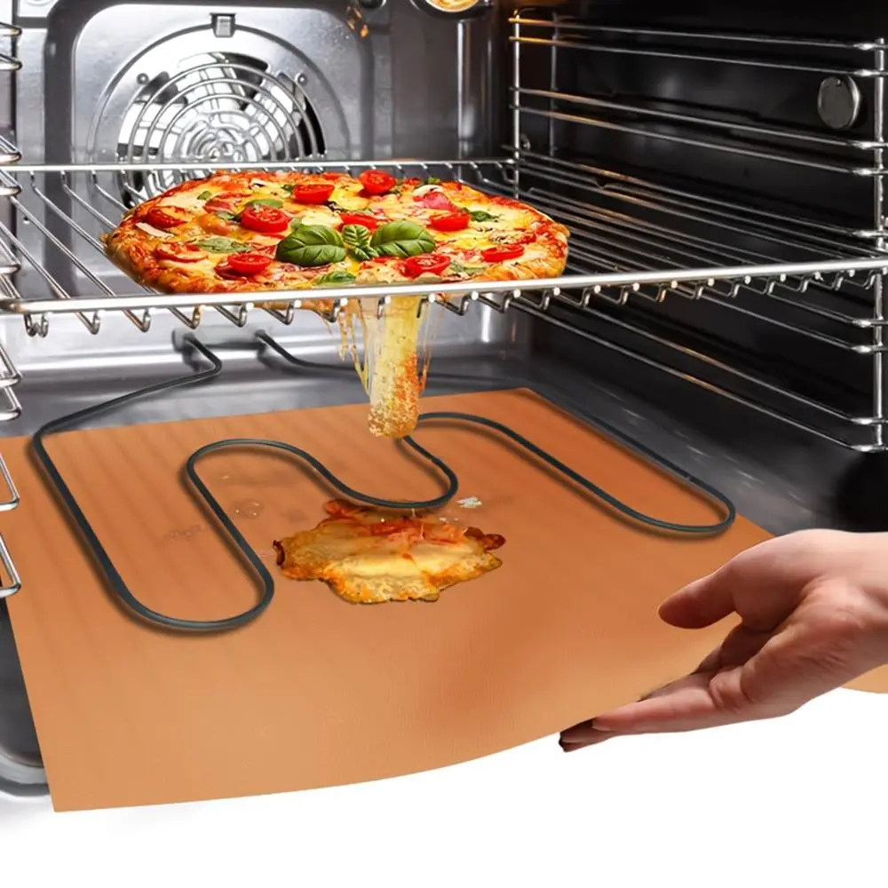 Durable Non-stick Reusable Oven Liners, 2/4 Counts/set for Electric/gas Ovens, Toasters, Microwaves, Stovetops, Grills, Indoor Grill Accessories, Ideal for Outdoor Bbq, Home, Rv, Travel, Baking Supplies