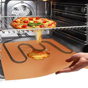 Durable Non-stick Reusable Oven Liners, 2/4 Counts/set for Electric/gas Ovens, Toasters, Microwaves, Stovetops, Grills, Indoor Grill Accessories, Ideal for Outdoor Bbq, Home, Rv, Travel