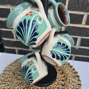 Set of 4 Clay Mugs