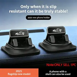 360 Degree Rotating Car Phone Holder, Durable Abs & Silicone Material, Non-Slip Design, Perfect for Car Office Home Use, Rotating Car Mount