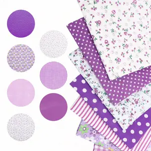 7Pcs 19.6 Inch Squares Cotton Fabric Bundles - vintage Floral Precut Craft Fabric Bundle,Fat Quarter Fabric for Sewing Quilting,DIY Crafting Material,Sewing Supplies tool