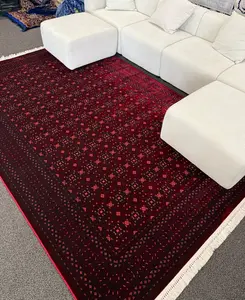 2026 Red Tribal Luxury Traditional Rug | 1200 Reeds