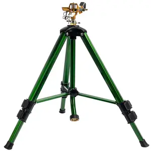 Hourleey Impact Sprinkler on Tripod Base, Heavy Duty Sprinklers for Yard Lawn Garden, 0-360 Degree Large Area Coverage