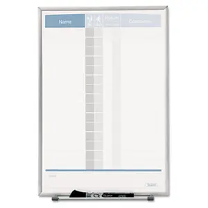 Quartet  Matrix Employee Tracking Board 11 x 16, Office Organizer, Wall Planner